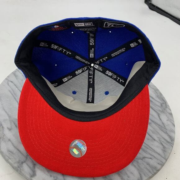 Washington Nationals Hat Mens 7 1/4 Red Blue 59Fifty Fitted Wool Blend New Era - Picture 7 of 14